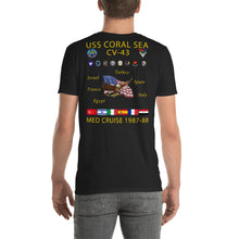 Load image into Gallery viewer, USS Coral Sea (CV-43) 1987-88 Cruise Shirt