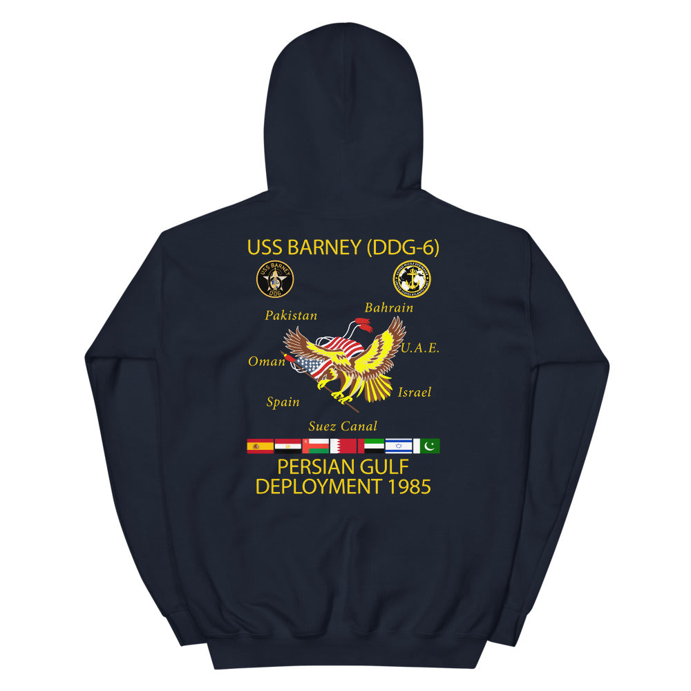 USS Barney (DDG-6) 1985 Cruise Hoodie