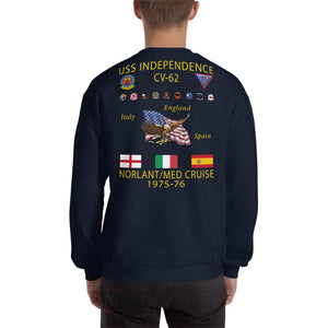 USS Independence (CV-62) 1975-76 Cruise Sweatshirt