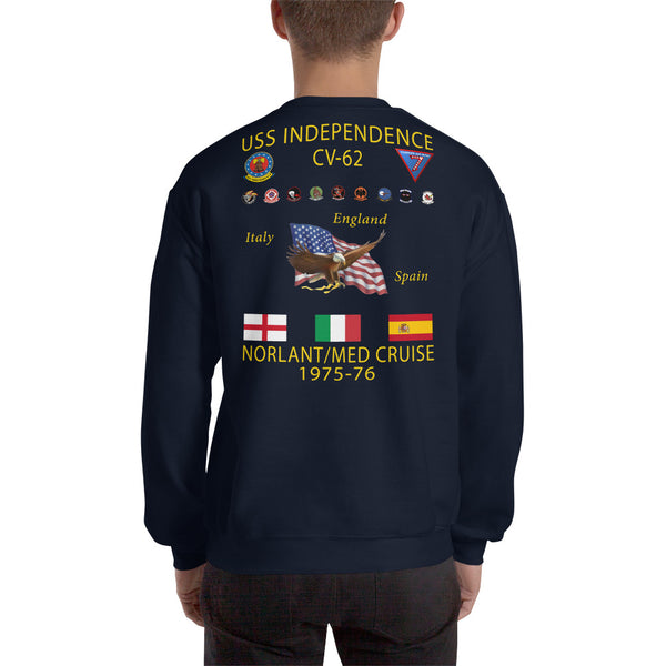 USS Independence (CV-62) 1975-76 Cruise Sweatshirt
