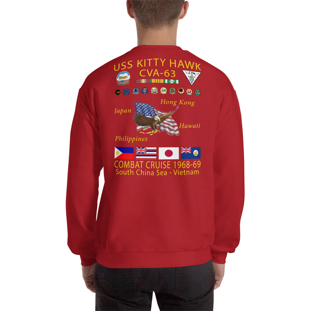 USS Kitty Hawk (CVA-63) 1968-69 Cruise Sweatshirt