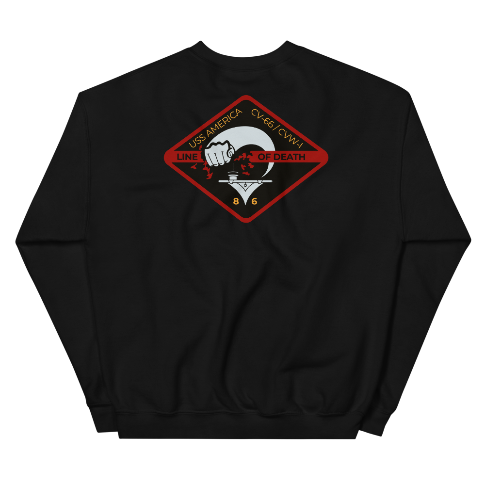 USS America (CV-66) '86 Line of Death - Special Edition Sweatshirt