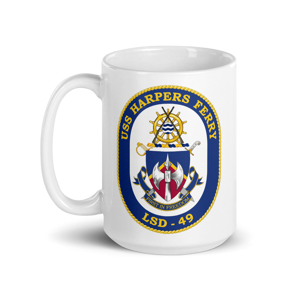 USS Harpers Ferry (LSD-49) Ship's Crest Mug