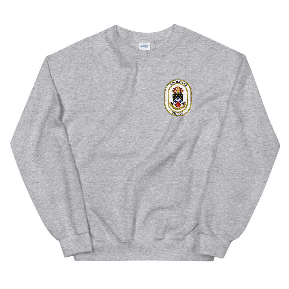USS Hayler (DD-997) Ship's Crest Sweatshirt