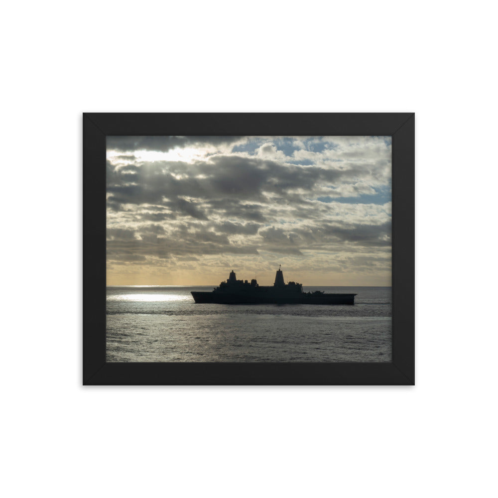 USS Fort McHenry (LSD-43) Framed Ship Photo
