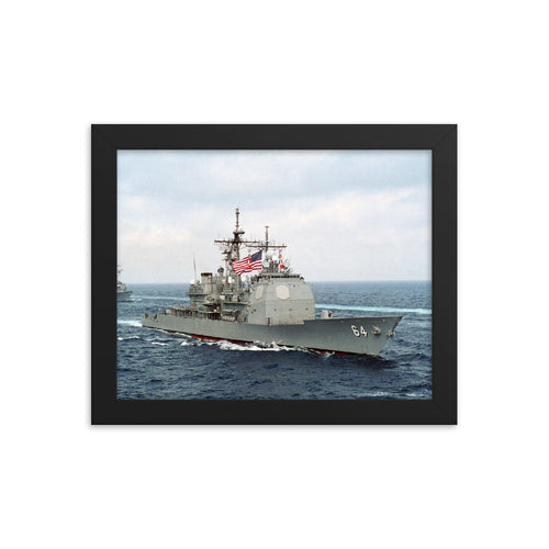 USS Gettyburg (CG-64) Framed Ship Photo