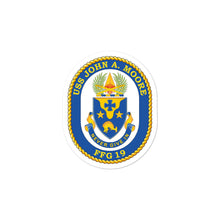 Load image into Gallery viewer, USS John A. Moore (FFG-19) Ship&#39;s Crest Vinyl Sticker