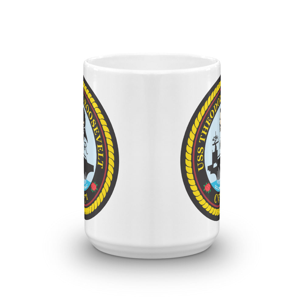 USS Theodore Roosevelt (CVN-71) Ship's Crest Mug