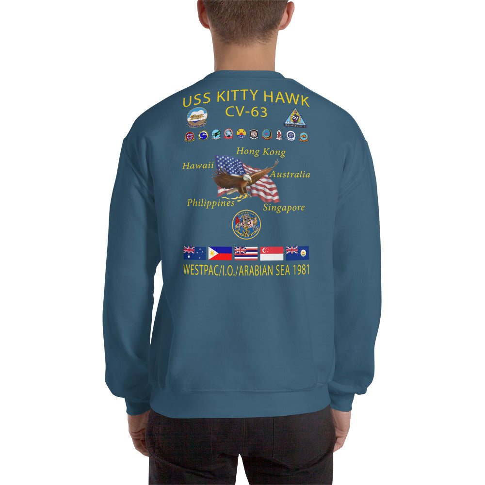 USS Kitty Hawk (CV-63) 1981 Cruise Sweatshirt