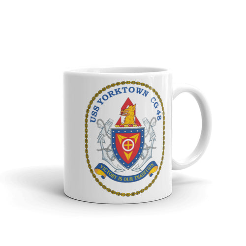 USS Yorktown (CG-48) Ship's Crest Mug