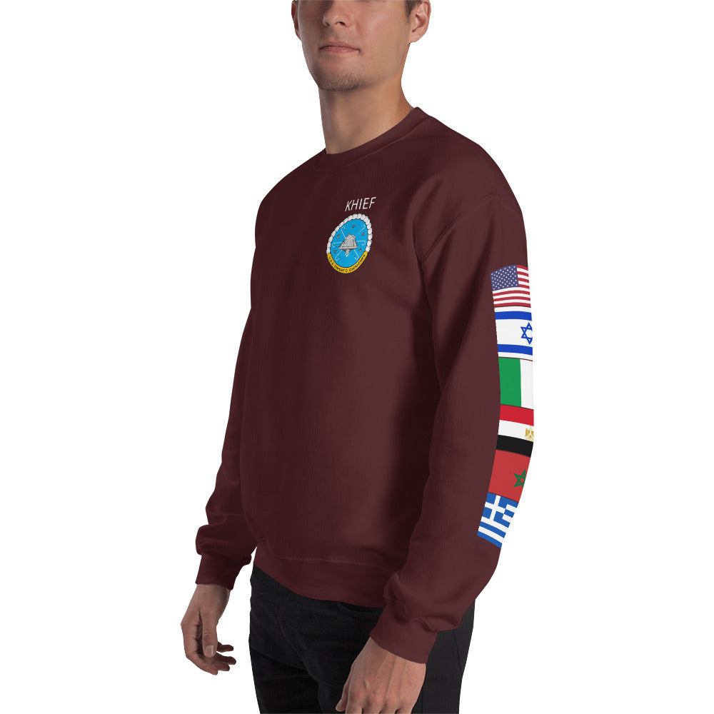 IKE CUSTOM w/FLAGS - E HUGHES - Sweatshirt