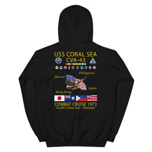 Load image into Gallery viewer, USS Coral Sea (CVA-43) 1973 Cruise Hoodie