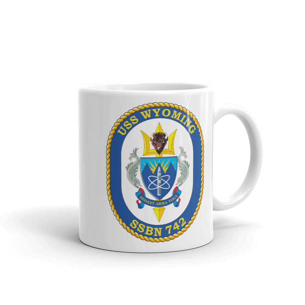 USS Wyoming (SSBN-742) Ship's Crest Mug