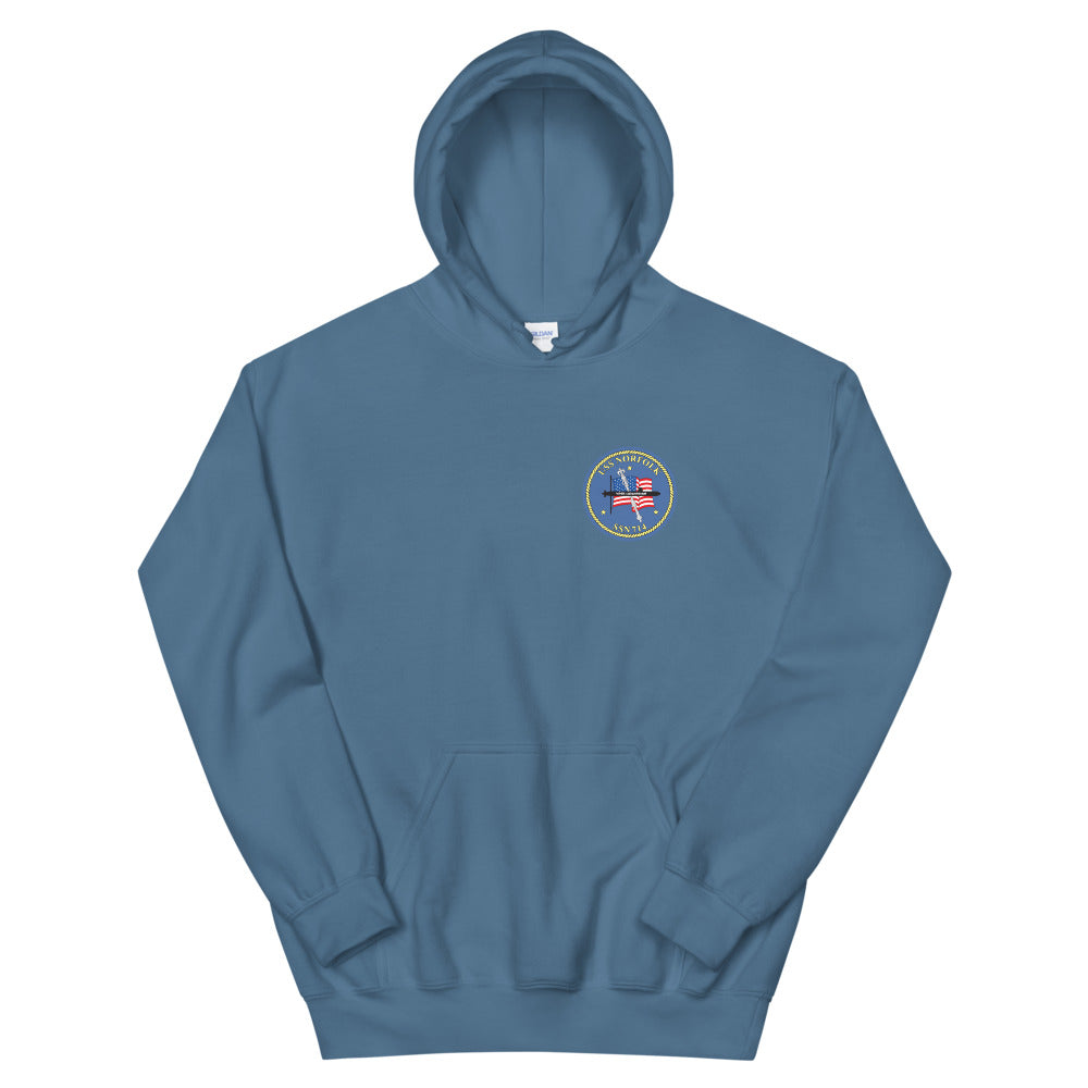 USS Norfolk (SSN-714) Ship's Crest Hoodie