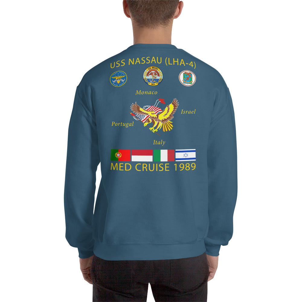 USS Nassau (LHA-4) 1989 Cruise Sweatshirt