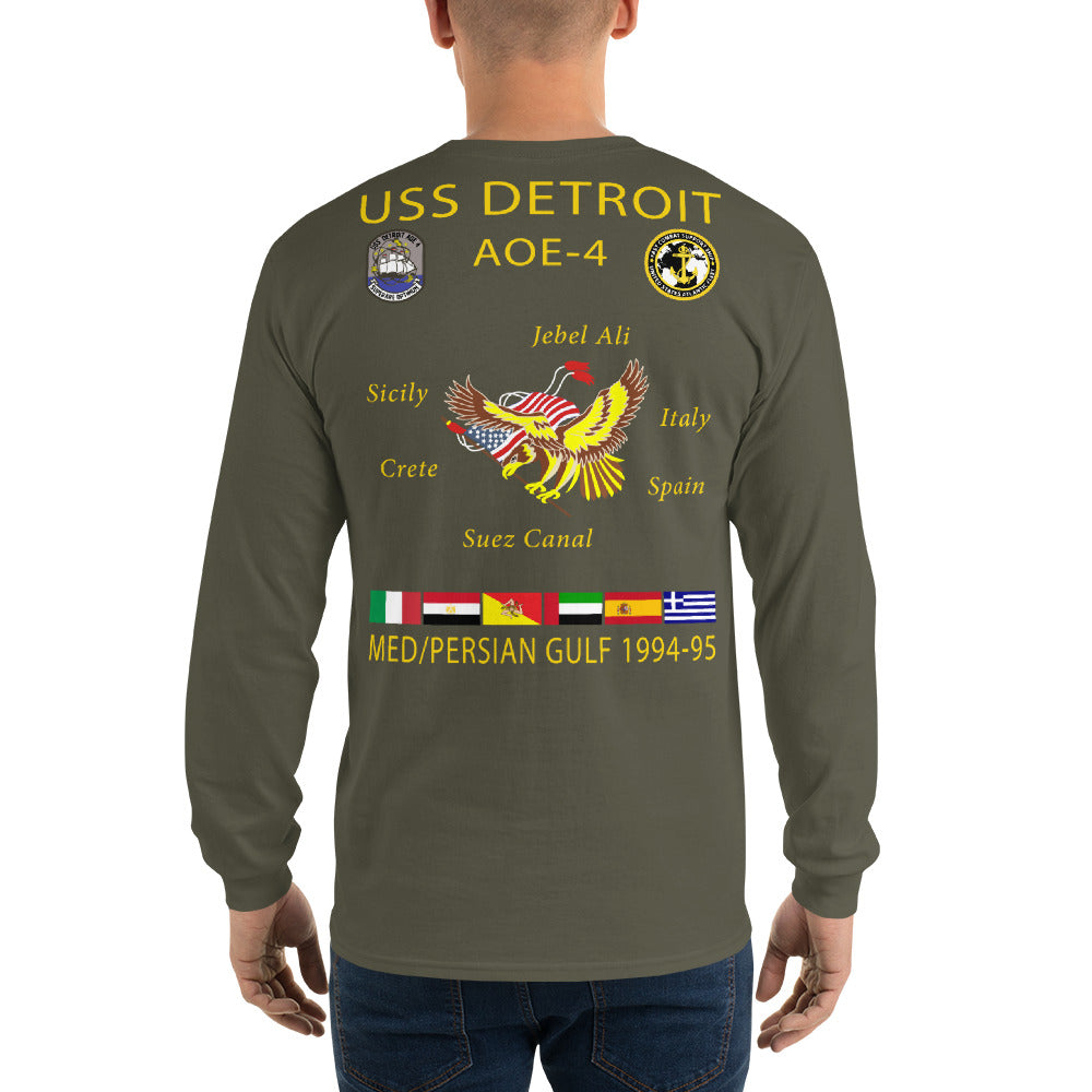 USS Detroit (AOE-4) 1994-95 Long Sleeve Cruise Shirt
