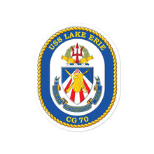 Load image into Gallery viewer, USS Lake Erie (CG-70) Ship&#39;s Crest Vinyl Sticker