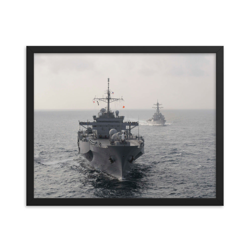 USS Blue Ridge (LCC-19) Framed Ship Photo