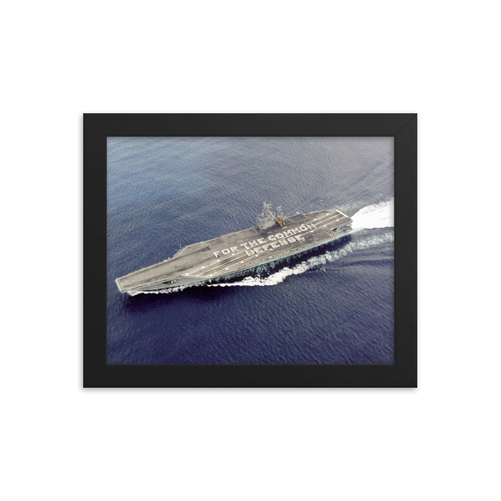 USS Theodore Roosevelt (CVN-71) Framed Ship Photo - For the Common Defense