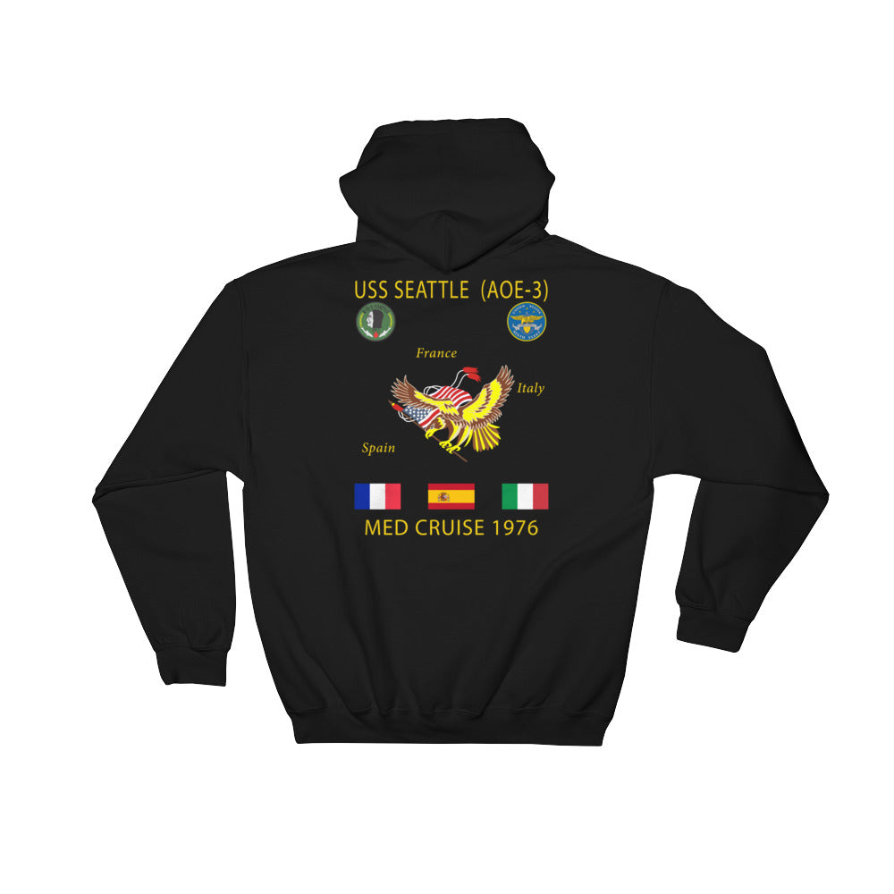 USS Seattle (AOE-3) 1976 Cruise Hoodie