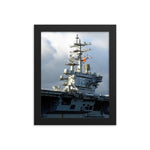 USS Ronald Reagan (CVN-76) Framed Ship's Island Photo