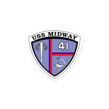 Load image into Gallery viewer, USS Midway (CVA/CV-41) Ship&#39;s Crest Vinyl Sticker