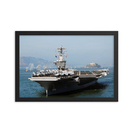 USS Nimitz (CVN-68) Framed Ship Photo - San Francisco