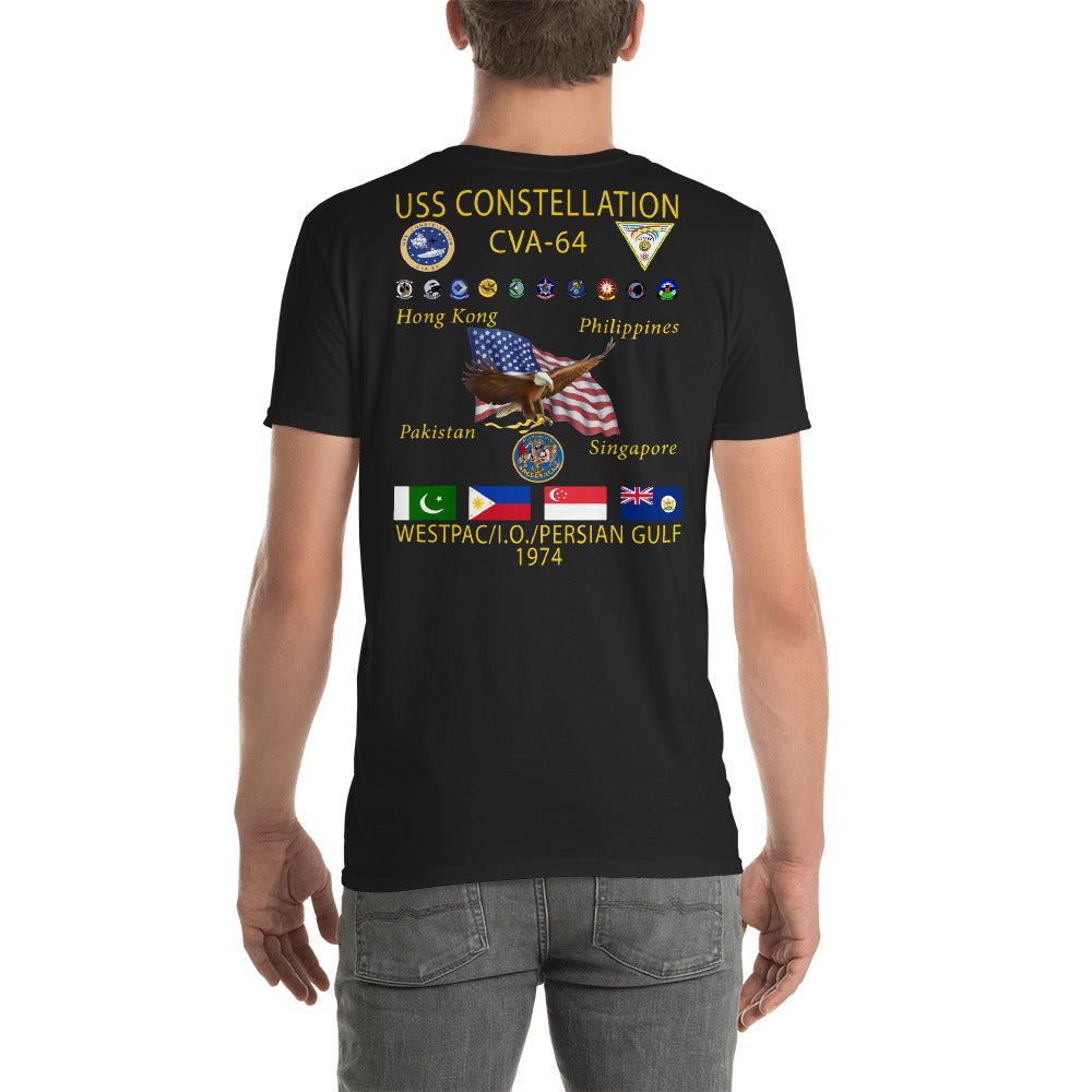 USS Constellation (CVA-64) 1974 Cruise Shirt