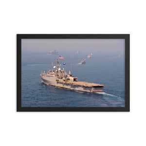 USS Denver (LPD-9) Framed Ship Photo