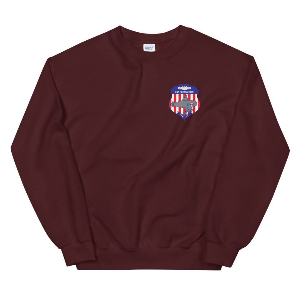 USS Portsmouth (SSN-707) Ship's Crest Sweatshirt