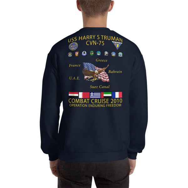 USS Harry S. Truman (CVN-75) 2010 Cruise Sweatshirt
