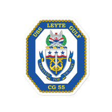 Load image into Gallery viewer, USS Leyte Gulf (CG-55) Ship&#39;s Crest Vinyl Sticker