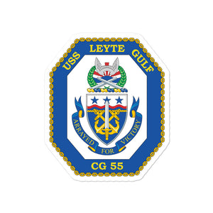USS Leyte Gulf (CG-55) Ship's Crest Vinyl Sticker