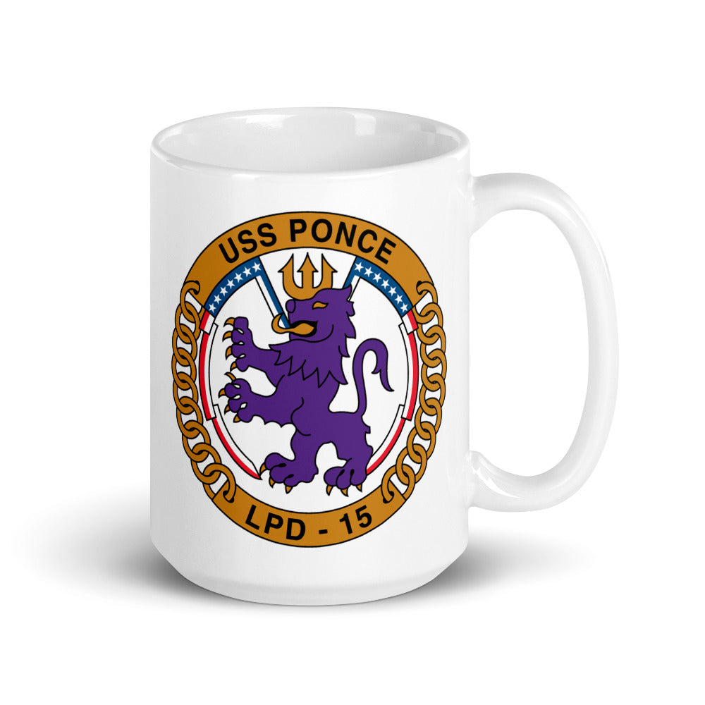 USS Ponce (LPD-15) Ship's Crest Mug