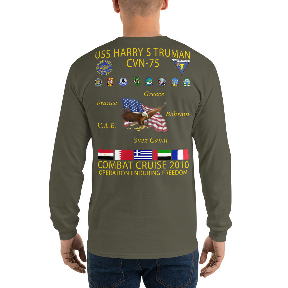 USS Harry S. Truman (CVN-75) 2010 Long Sleeve Cruise Shirt