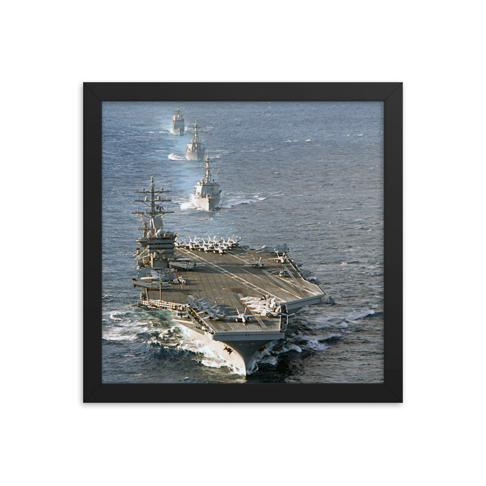 USS Dwight D. Eisenhower (CVN-69) Framed Ship Photo