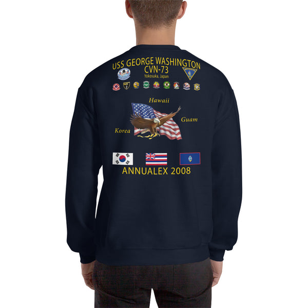USS George Washington (CVN-73) 2008 ANNUAL EX Cruise Sweatshirt