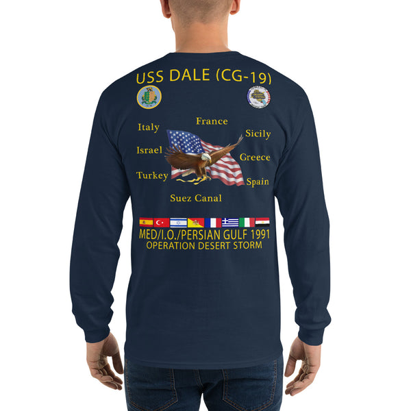 USS Dale (CG-19) 1991 Long Sleeve Cruise Shirt