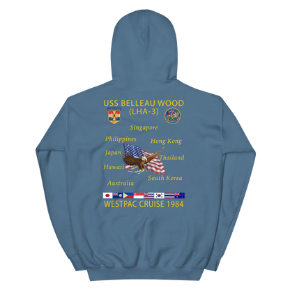 USS Belleau Wood (LHA-3) 1984 Cruise Hoodie