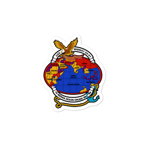 USS Midway (CV-41) Indian Ocean Cruise 1988-89 Vinyl Sticker