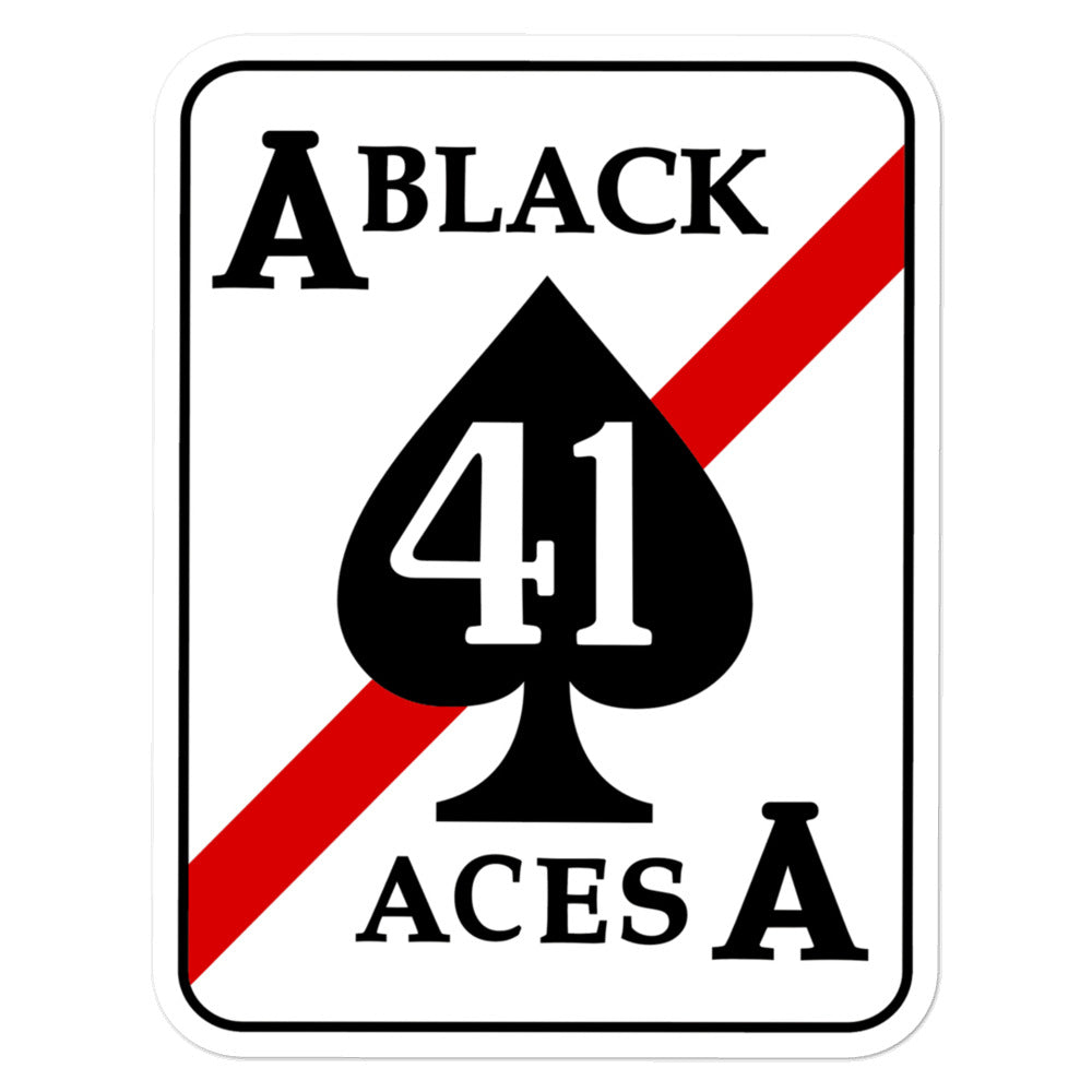 VFA-41 Black Aces Squadron Crest Vinyl Sticker