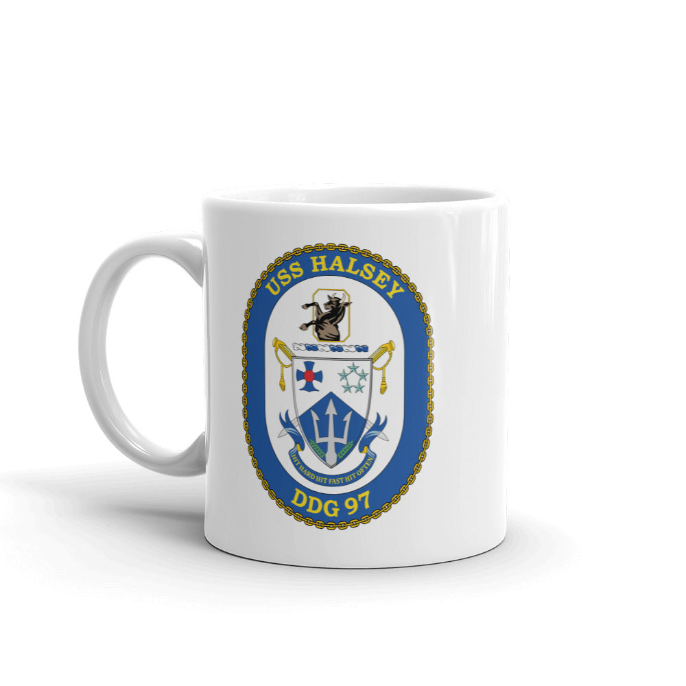 USS Halsey (DDG-97) Ship's Crest Mug