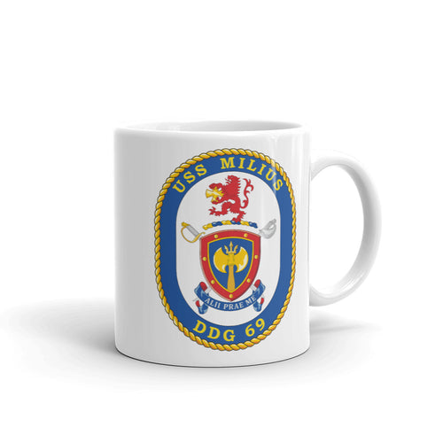 USS Milius (DDG-69) Ship's Crest Mug