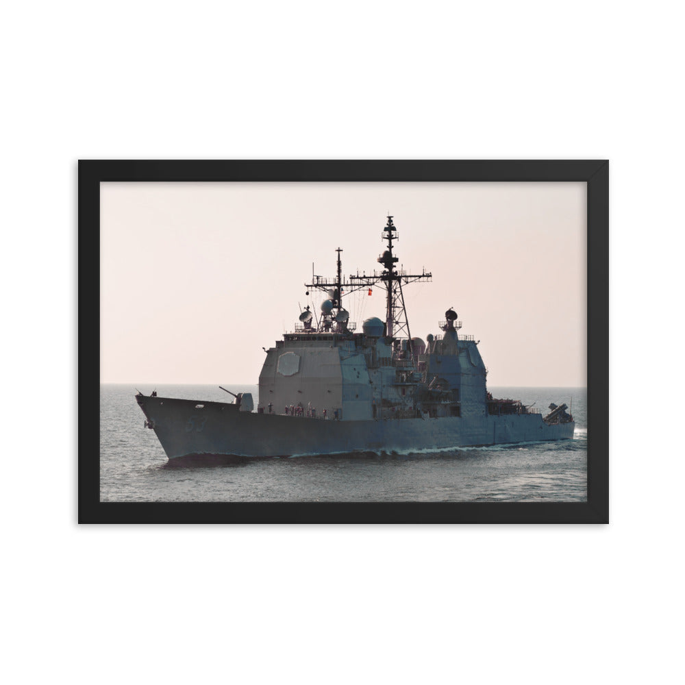 USS Mobile Bay (CG-53) Framed Ship Photo