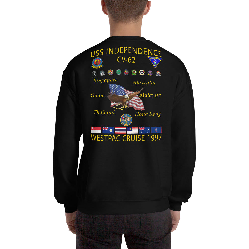 USS Independence (CV-62) 1997 Cruise Sweatshirt