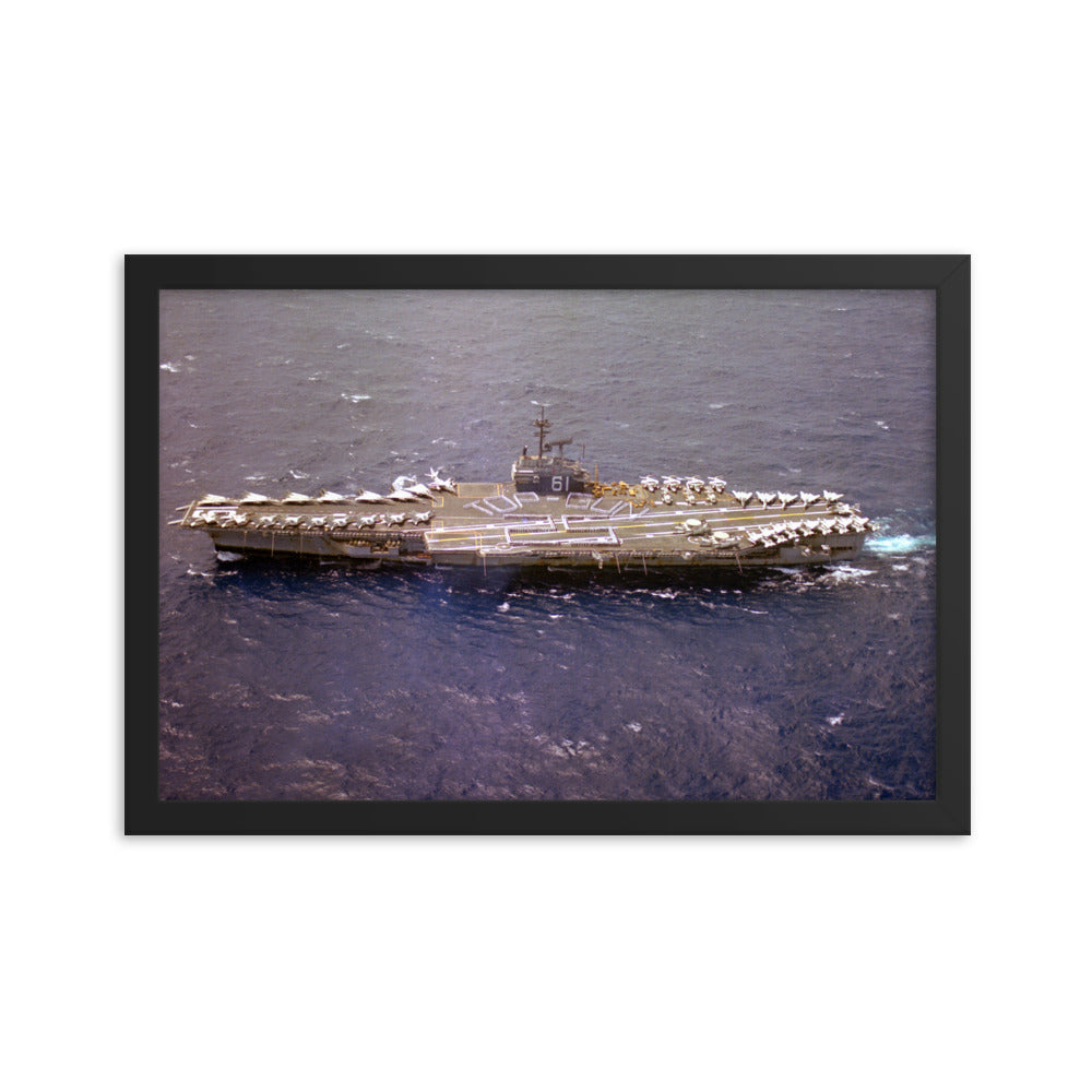 USS Ranger (CV-61) Framed Ship Photo - Top Gun 25