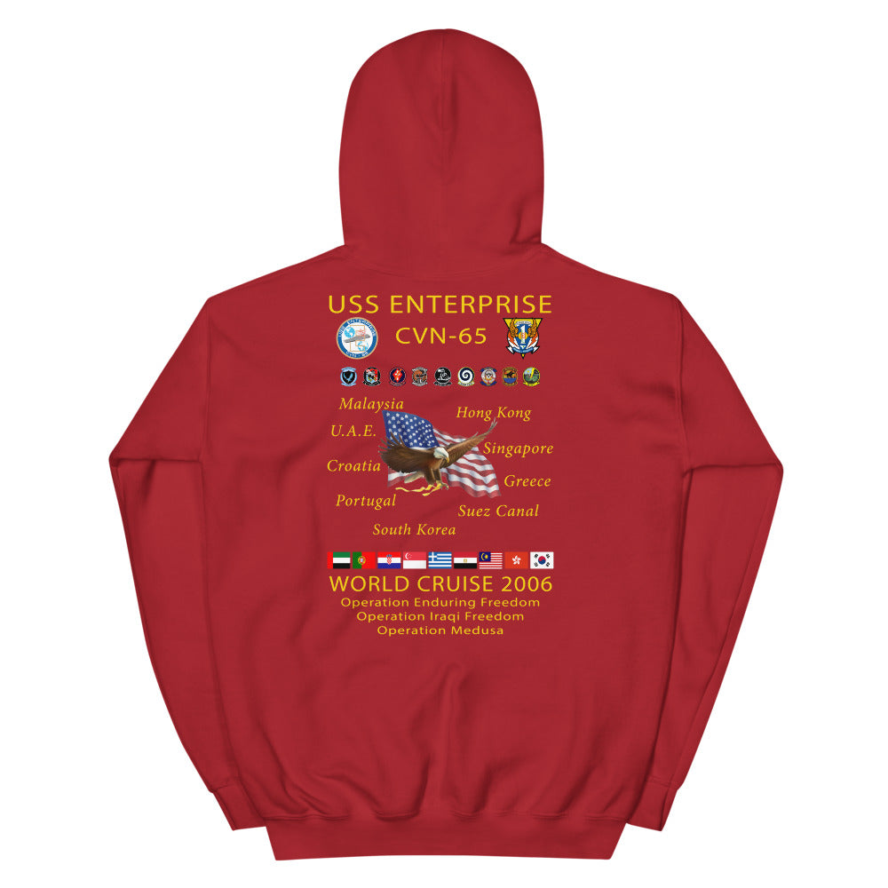 USS Enterprise (CVN-65) 2006 Cruise Hoodie