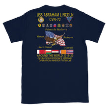 Load image into Gallery viewer, USS Abraham Lincoln (CVN-72) 2019-20 Cruise Shirt