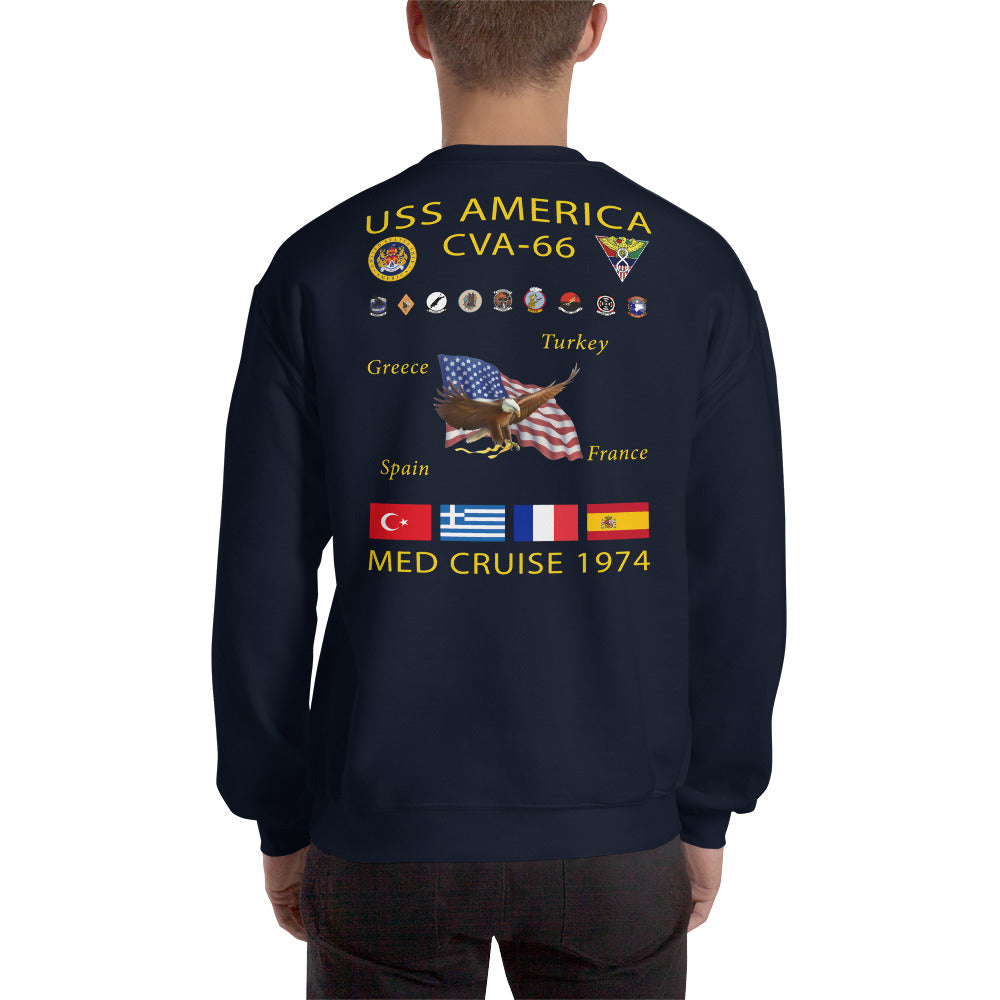 USS America (CVA-66) 1974 Cruise Sweatshirt