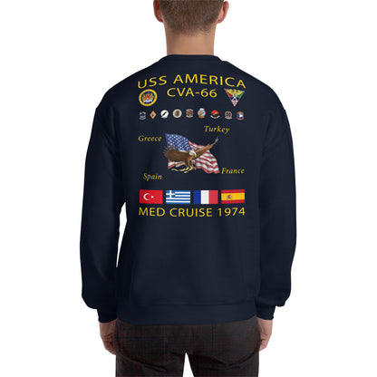 USS America (CVA-66) 1974 Cruise Sweatshirt